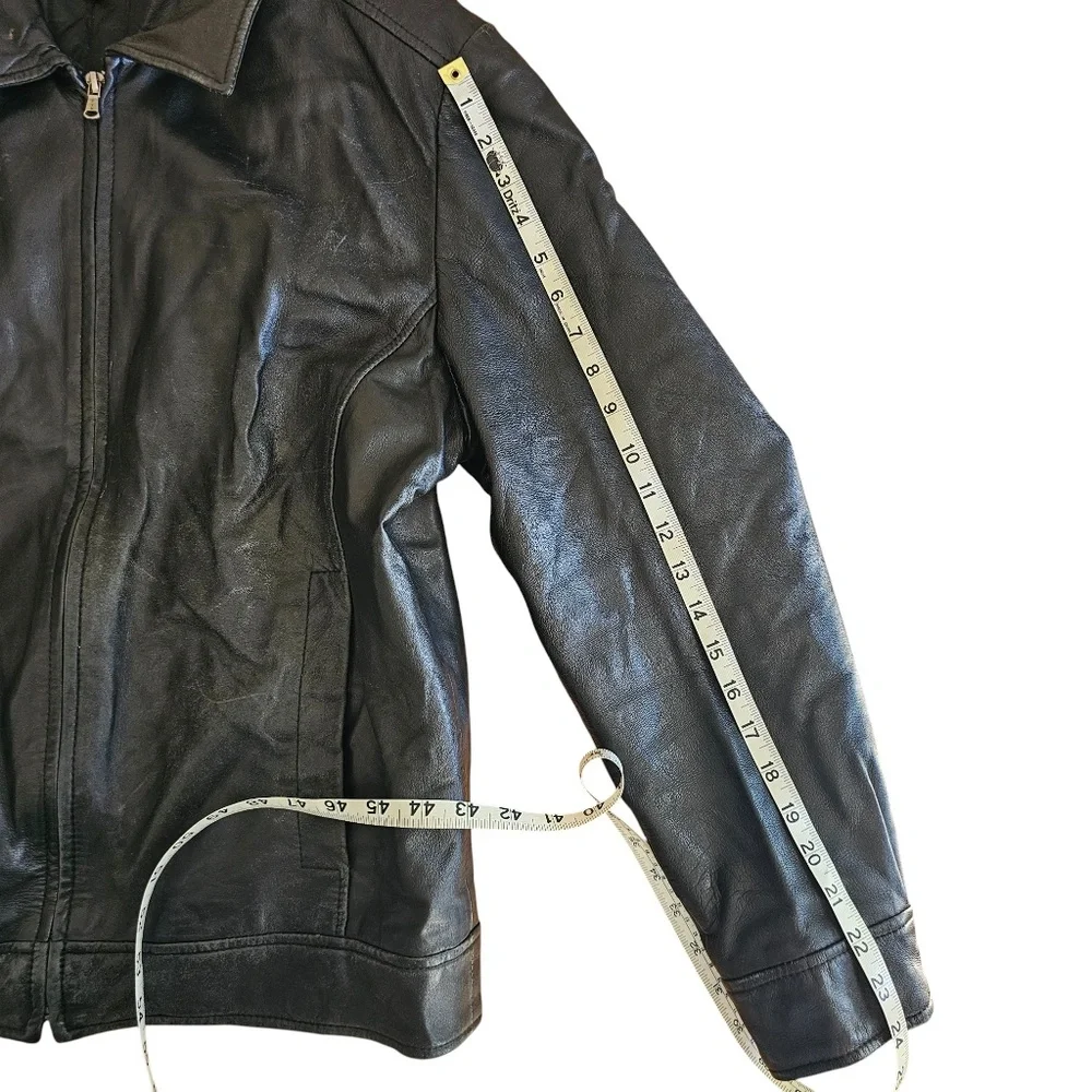 Vintage Conbipel men's leather jacket in black size 54 XL